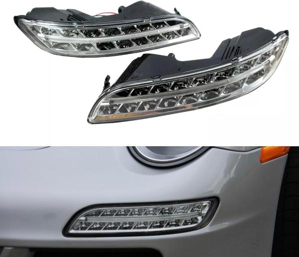 LED BLINKER + NEBEL OPTIK passend für PORSCHE 911 997 CHROM FACELIFT 04-08