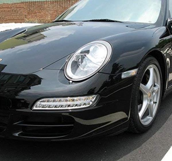 LED BLINKER + NEBEL OPTIK passend für PORSCHE 911 997 CHROM FACELIFT 04-08