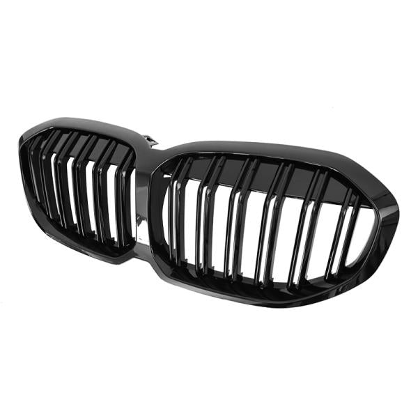Sport Doppelsteg Kühlergrill hochglanz schwarz glanz für alle passend für BMW 1er F40