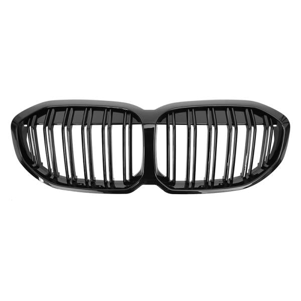 Sport Doppelsteg Kühlergrill hochglanz schwarz glanz für alle passend für BMW 1er F40