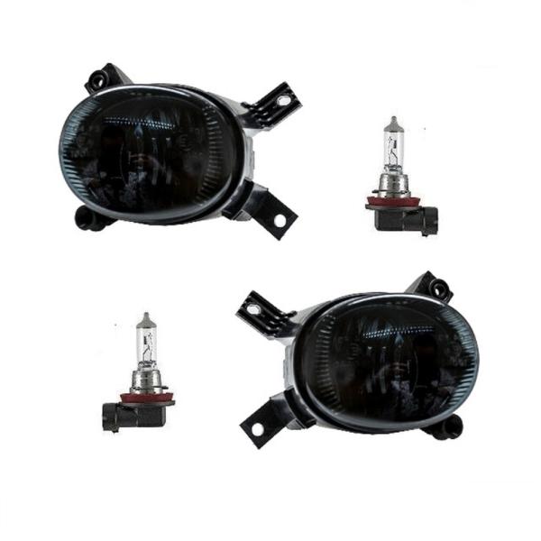 Set Nebelscheinwerfer Smoke Schwarz +H11 passt passend für Audi A3 8P 03-12 A4 8E B7 04-