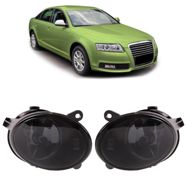 Set H8 Nebelscheinwerfer Klarglas Smoke passt passend für Audi A6 4F 4F2 4F5 2004-2008