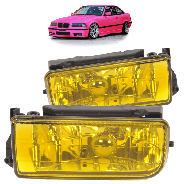 Set Nebelscheinwerfer gelb Rauchglas passt für alle Typen passend für BMW E36 91-99