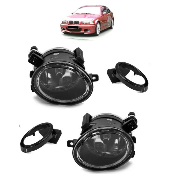 Satz Nebelscheinwerfer HB4 passend für BMW E46 E39 M Paket M3 M5 Chrom Klarglas