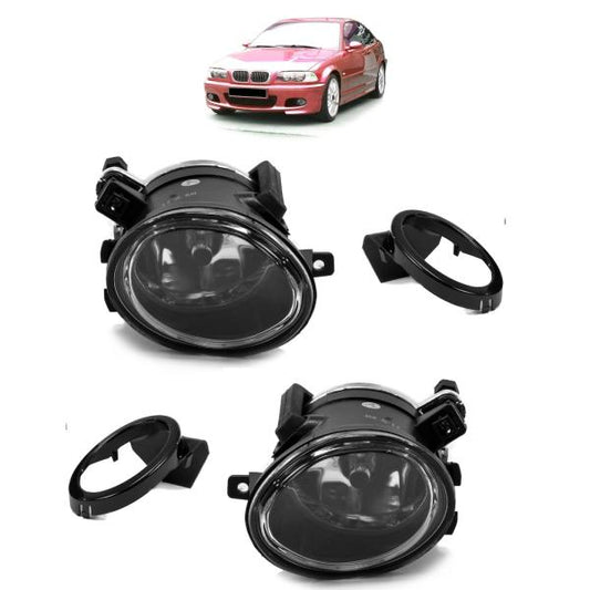 Satz Nebelscheinwerfer HB4 passt passend für BMW E46 E39 M Paket M3 M5 Chrom Klarglas
