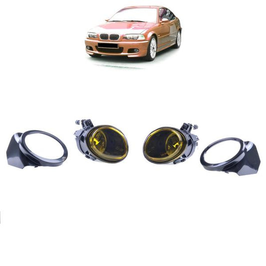 Nebelscheinwerfer Set passend für BMW E46 E39 M Paket Technik M3 M5 Klarglas Gelb+HB4