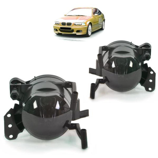 Klarglas Nebelscheinwerfer Set NSW Schwarz passend für BMW E60 E61 E90 E91 E63 E64