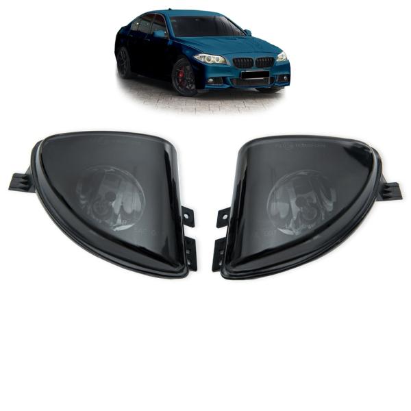 Set Nebelscheinwerfer Klarglas Smoke Schwarz H8 passt passend für BMW F10 F11 ab 2010-2013