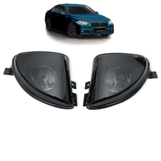 Set Nebelscheinwerfer Klarglas Smoke Schwarz H8 passt passend für BMW F10 F11 ab 2010-2013