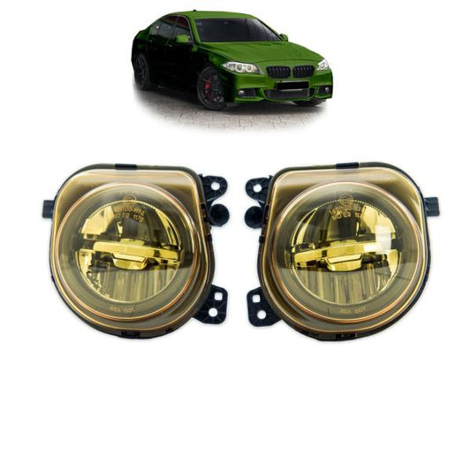 Satz LED Nebelscheinwerfer Gelb Schwarz kompatibel mit 5er F10 F11 F07 LCI 13