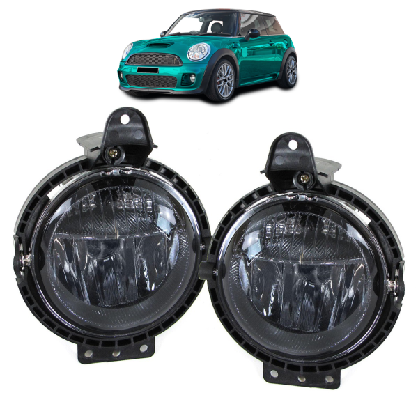 Set Nebelscheinwerfer Smoke Schwarz H8 passend für Mini Cooper S R55 R56 R57 2006-2013
