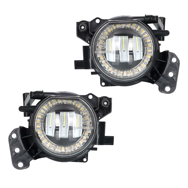 LED Nebelscheinwerfer Set passend für BMW 5er E60 / E61 03-10 schwarz/klar (für M-Stoßstangen/M-Paket)