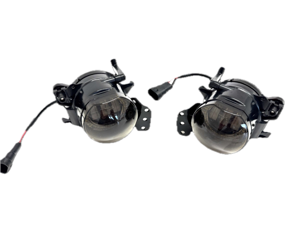 LED Nebelscheinwerfer Set passend für BMW 5er E60 / E61 03-10 schwarz/rauch (für M-Stoßstangen/M-Paket)