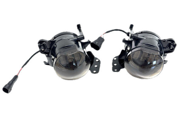 LED Nebelscheinwerfer Set passend für BMW 5er E60 / E61 03-10 schwarz/rauch (für M-Stoßstangen/M-Paket)
