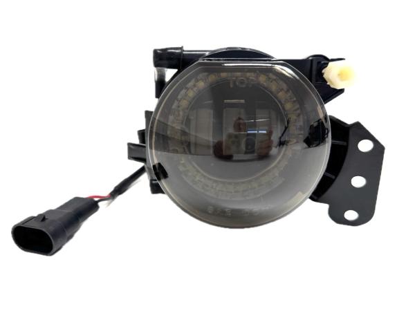 LED Nebelscheinwerfer Set passend für BMW 5er E60 / E61 03-07, 3er E90 / 91 04-12, 3er E46 Coupe/Cabrio 03-07 schwarz/rauch