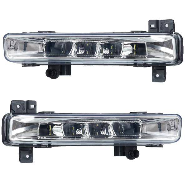 LED Nebelscheinwerfer/Tagfahrlicht Set passend für BMW 5er G30/G31 Lim.+Tour. 16+ / 6er G32 17+ chrom/klar