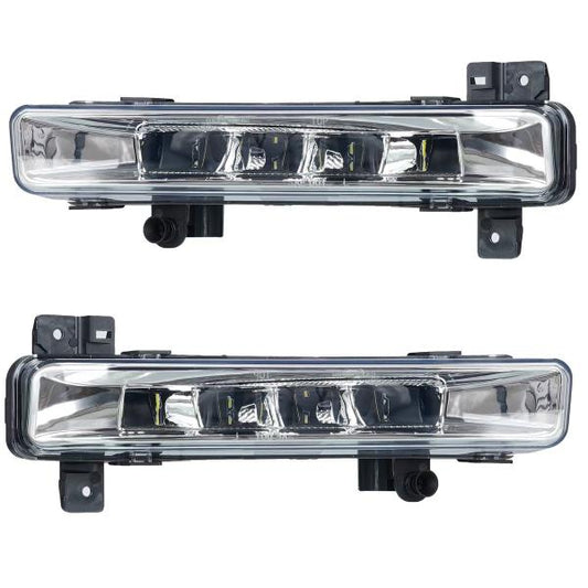 LED Nebelscheinwerfer/Tagfahrlicht Set passend für BMW 5er G30/G31 Lim.+Tour. 16+ / 6er G32 17+ chrom/klar
