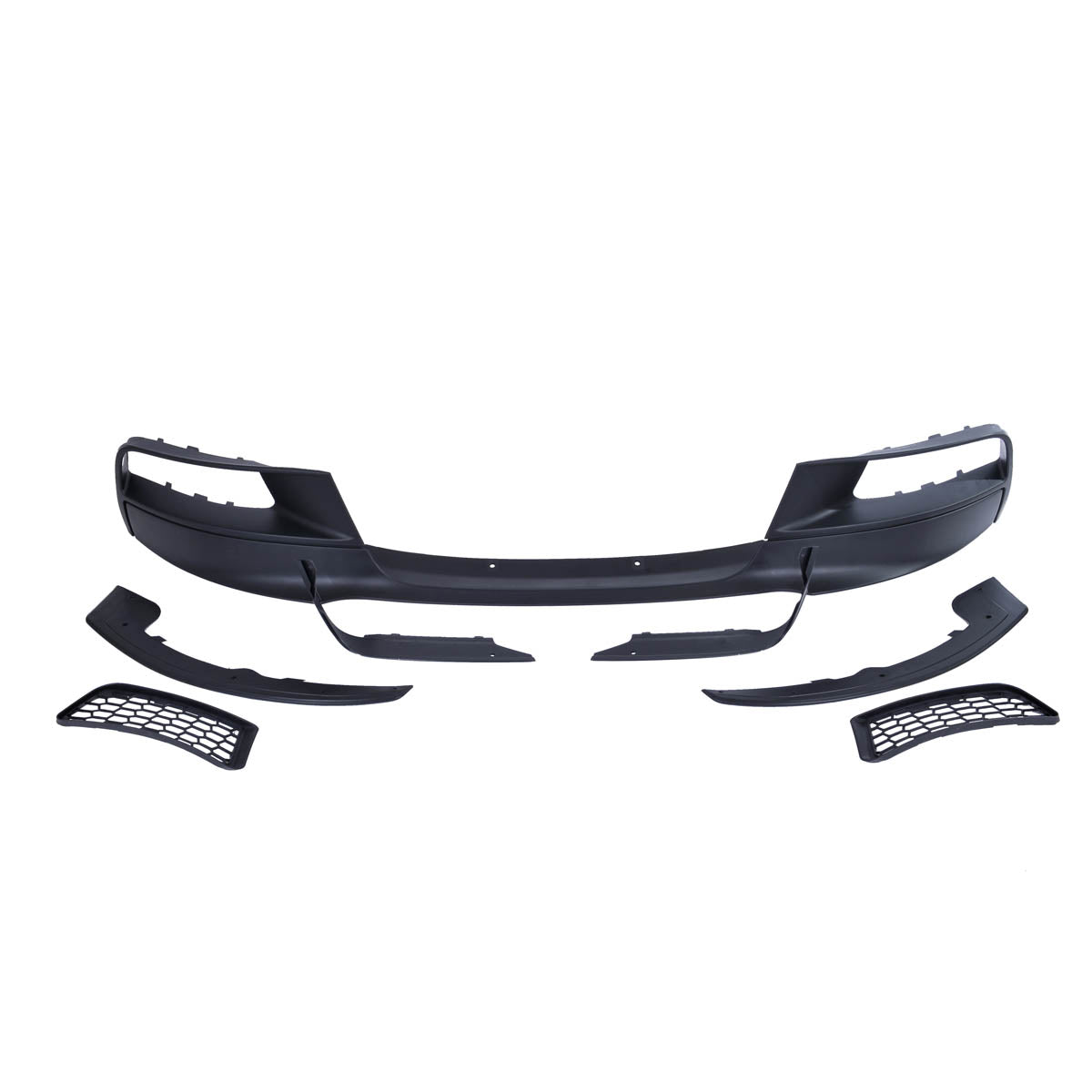 Frontspoilerlippe mattschwarz passend für BMW 1er F20 F21 2011-2015 – Ansicht 2