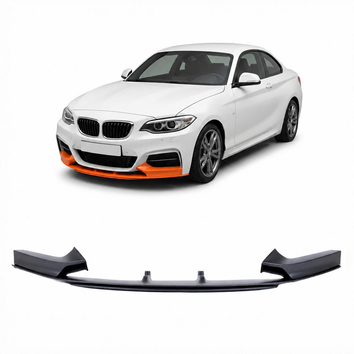 Frontspoilerlippe mattschwarz passend für BMW 2er F22 F23 2013-2021 – Ansicht 1