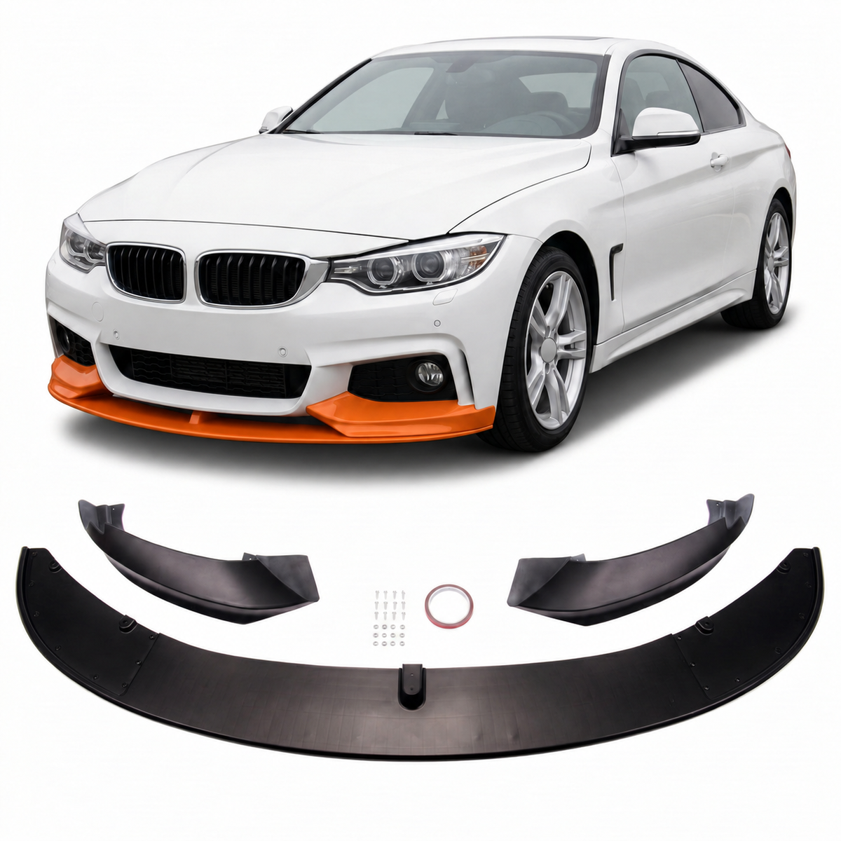 Frontspoilerlippe mattschwarz passend für BMW 4er F32 F33 F36 2013-2021 – Ansicht 1