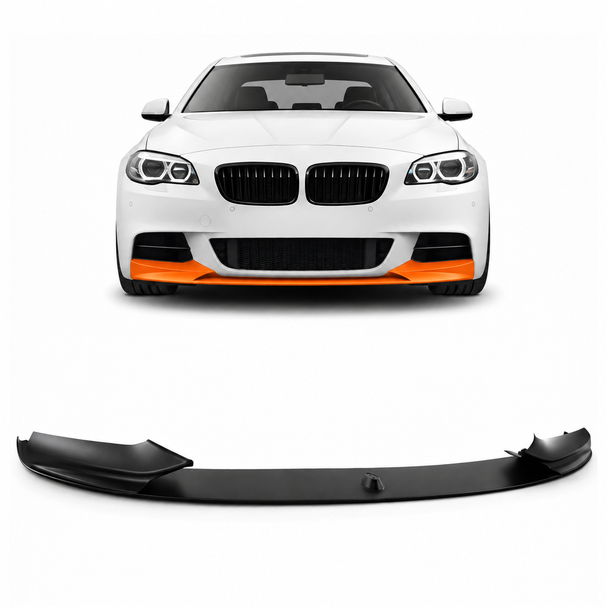 Frontspoilerlippe mattschwarz passend für BMW 5er F10 F11 2010-2017 – Ansicht 1