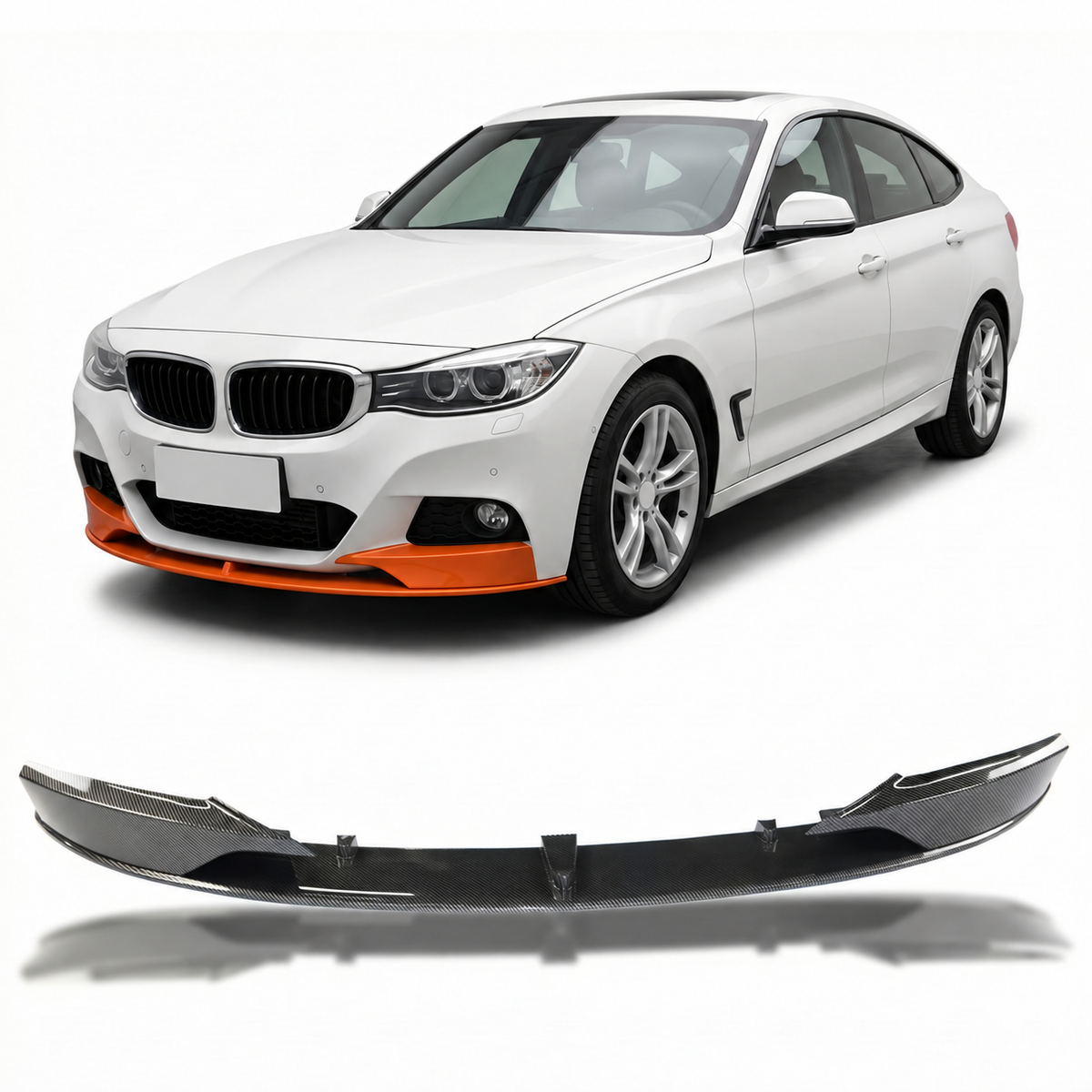 Frontspoilerlippe Carbon-Optik passend für BMW 3er F34 GT 2012-2020 – Ansicht 1