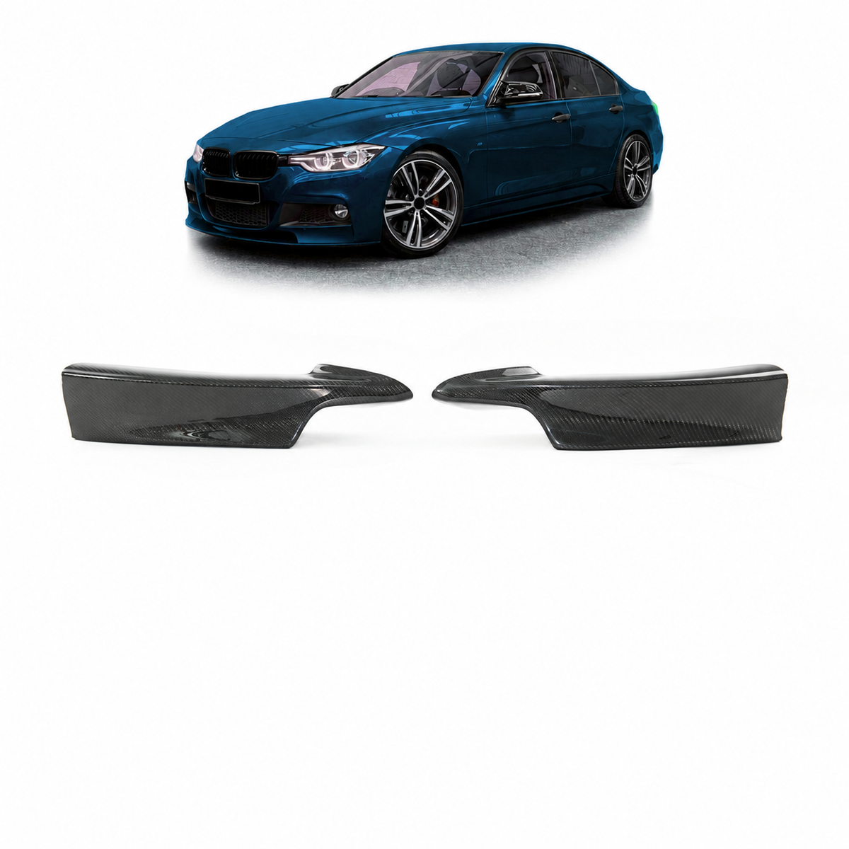 Frontspoilerlippe Carbonfaser passend für BMW 3er F30 F31 12-18 – Ansicht 1