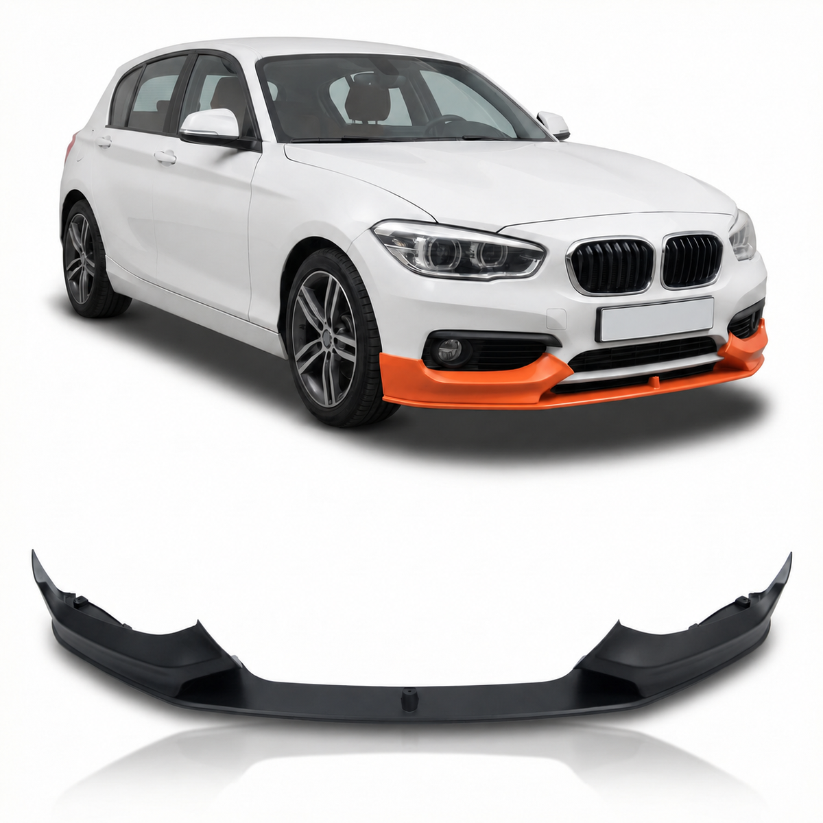 Frontspoilerlippe mattschwarz passend für BMW 1 F20/F21 2015-2019 – Ansicht 1