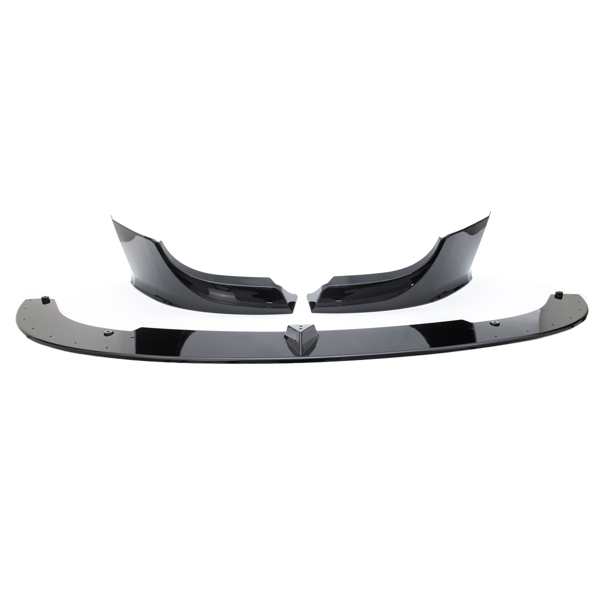 Frontspoiler schwarz glänzend passend für BMW 5er E60 E61 2003-2010 M5 – Ansicht 4