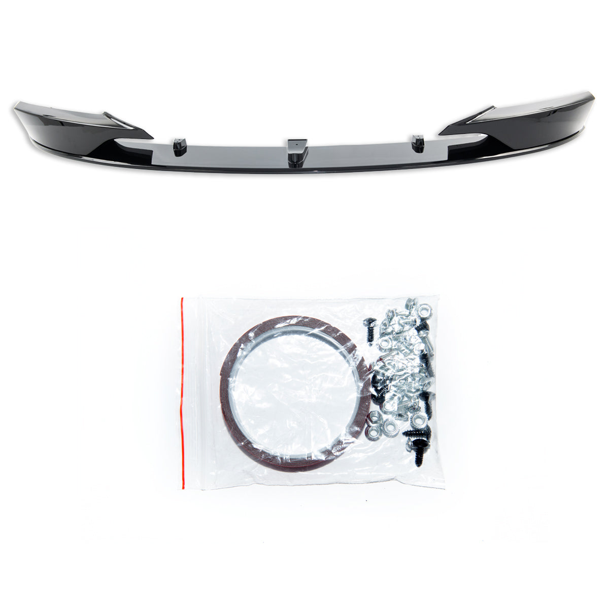 Frontspoilerlippe schwarz glänzend passend für BMW 3er F34 GT 2013-2020 – Ansicht 2