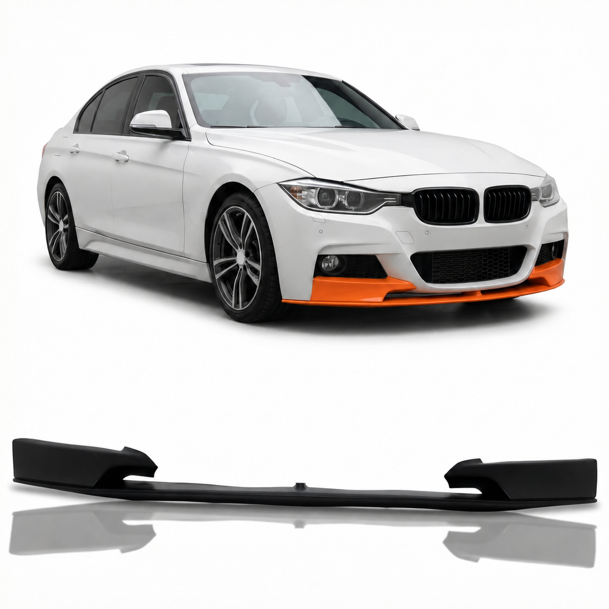 Frontspoilerlippe mattschwarz passend für BMW 3er F30 F31 2011-2019 – Ansicht 1