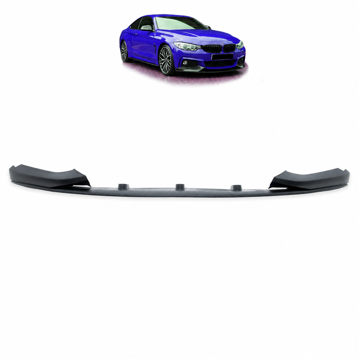 Frontspoilerlippe mattschwarz passend für BMW 4er F32 F33 F36 2013-2021 – Ansicht 1