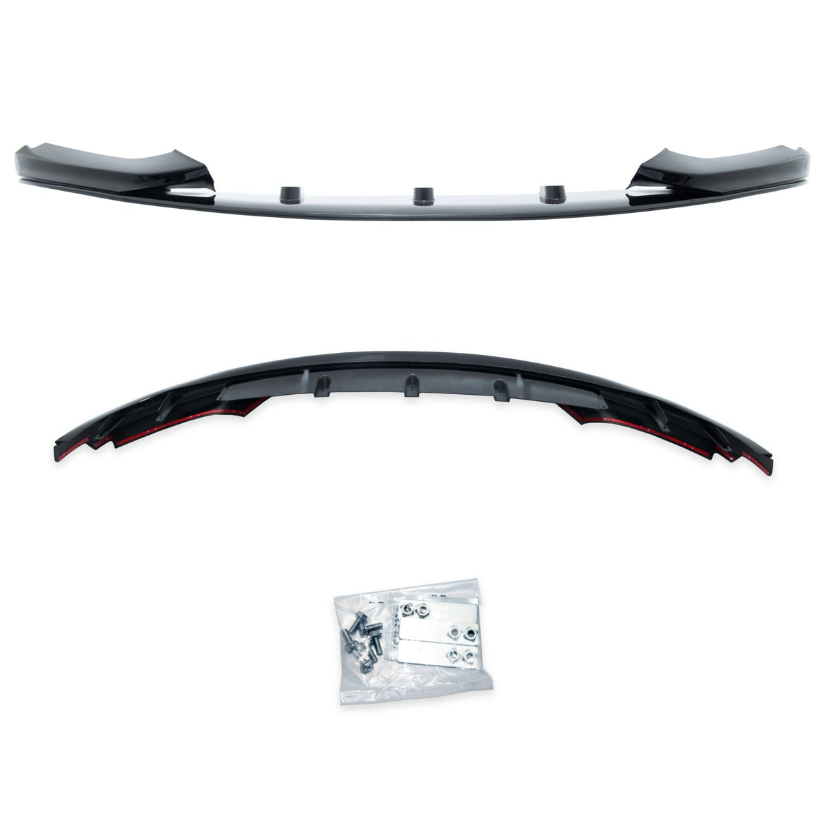 Frontspoilerlippe schwarz glänzend passend für BMW 4er F32 F33 F36 2013-2021 – Ansicht 2