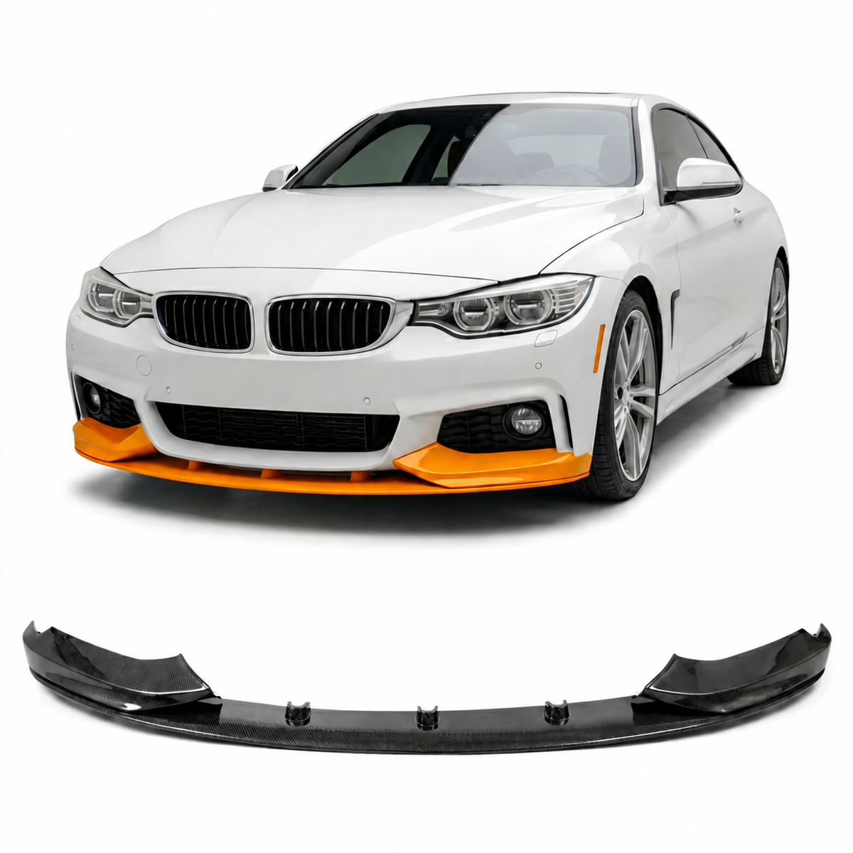 Frontspoilerlippe Carbon-Optik passend für BMW 4er 2013-2021 – Ansicht 1