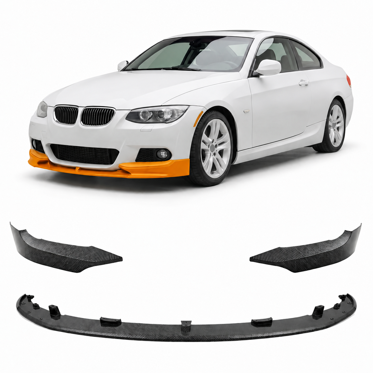 Frontspoilerlippe Carbon-Optik passend für BMW 3er E92 E93 2010-2014 – Ansicht 1