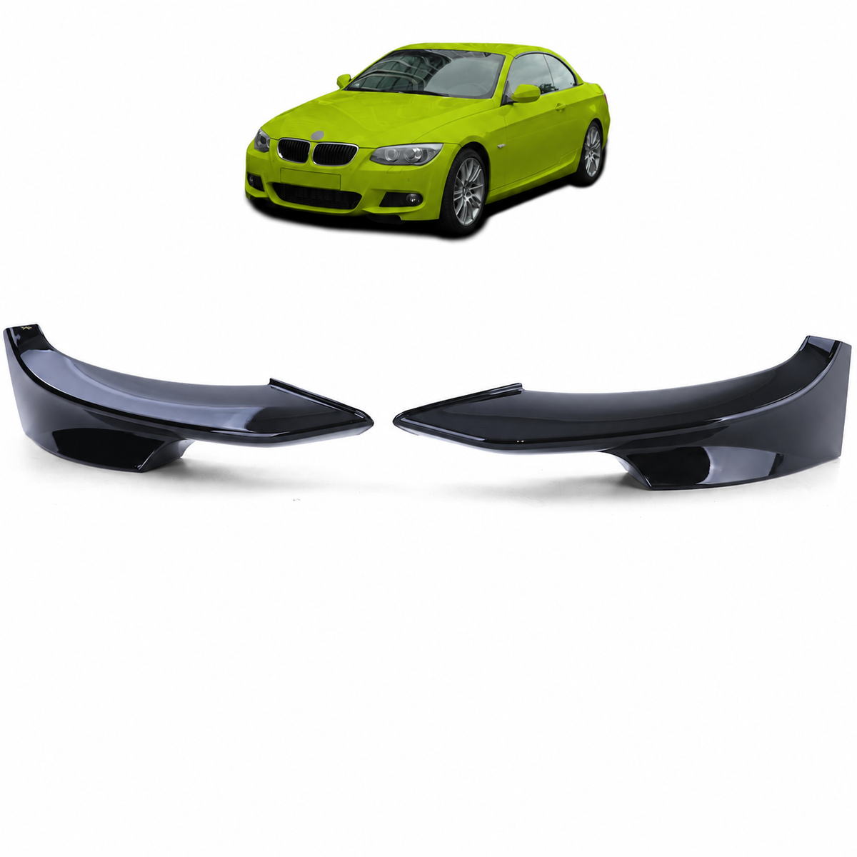 Frontspoiler schwarz glänzend passend für BMW 3er E92 E93 2010-2013 – Ansicht 1