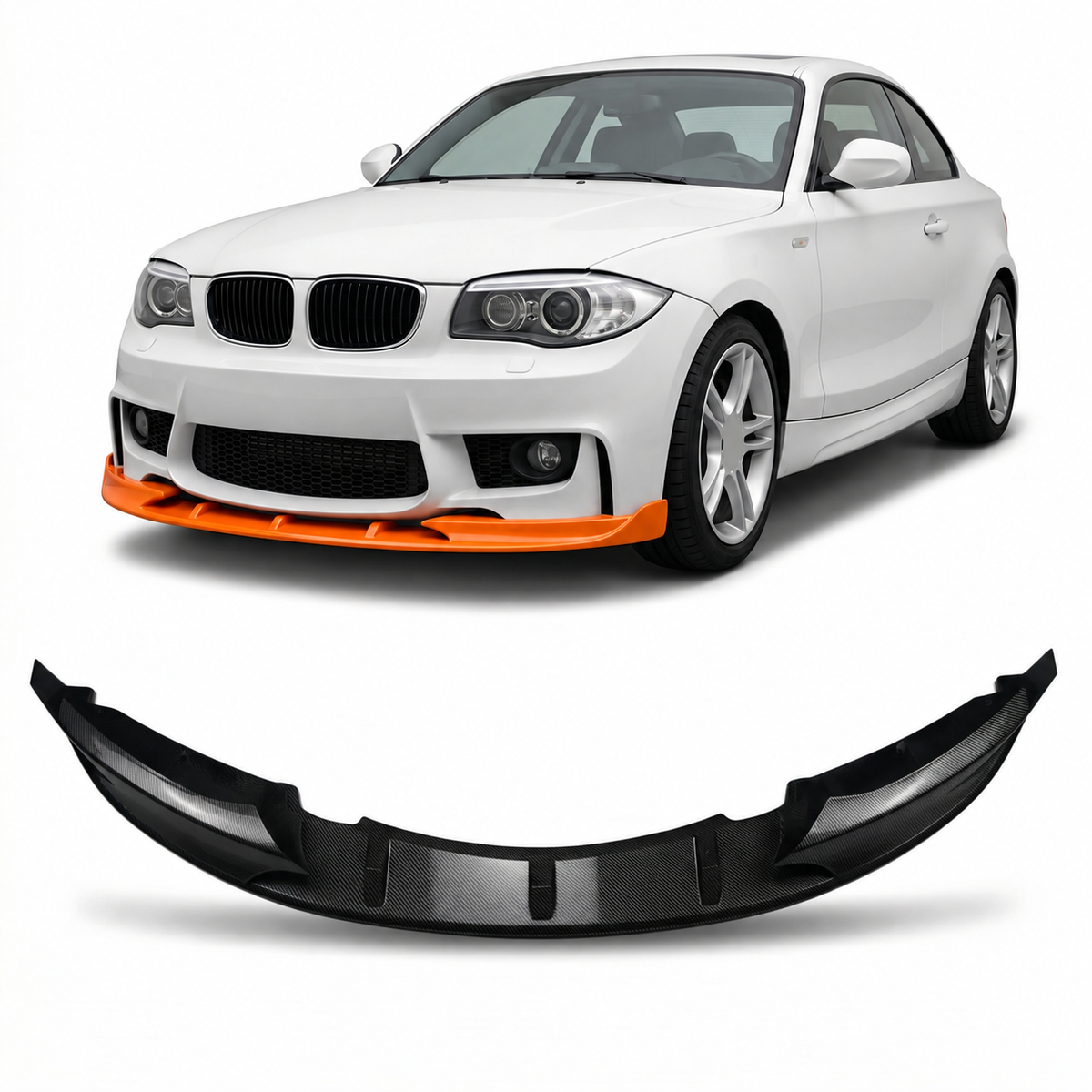 Frontspoiler Carbon-Optik passend für BMW 1er E82/E88 2007-2013 – Ansicht 1