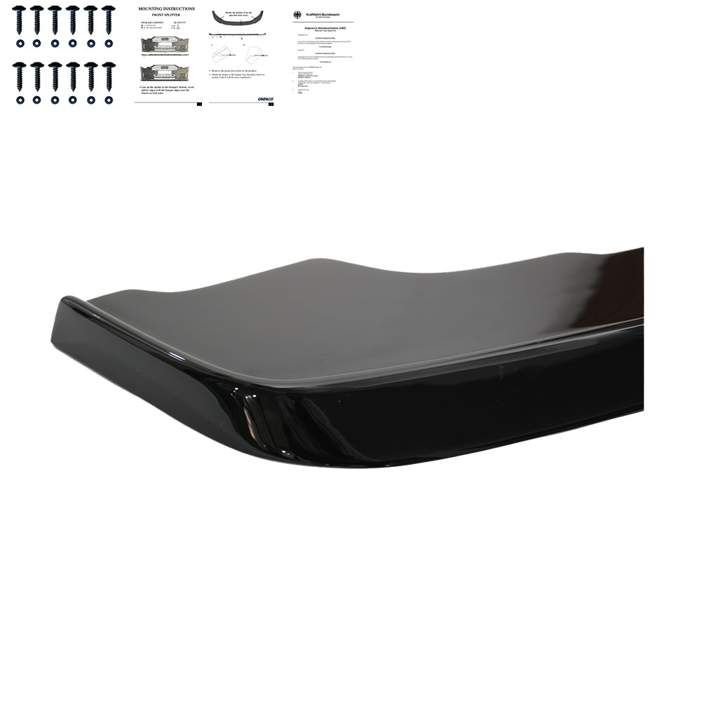 Frontsplitter schwarz glänzend passend für BMW M3 E36 1990-2000 – Ansicht 7