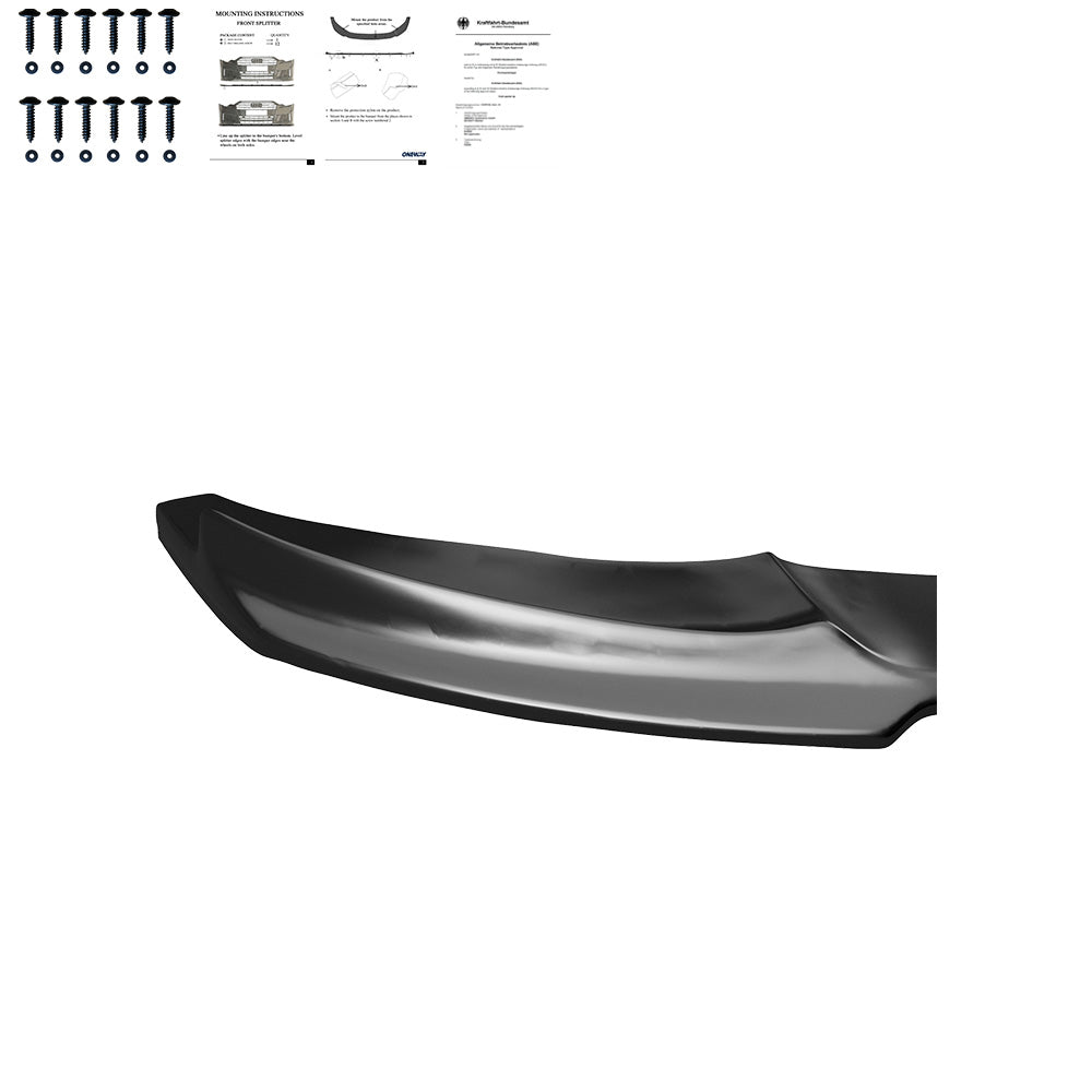 Frontsplitter schwarz glänzend passend für BMW 4er F32/F33/F36 M-Paket 2013-2019 – Ansicht 2