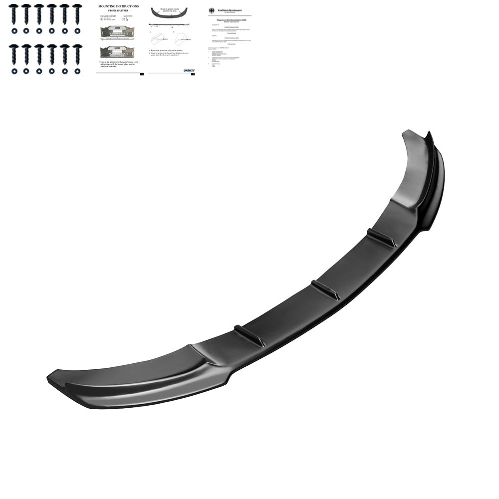 Frontsplitter schwarz glänzend passend für BMW 4er F32/F33/F36 M-Paket 2013-2019 – Ansicht 10
