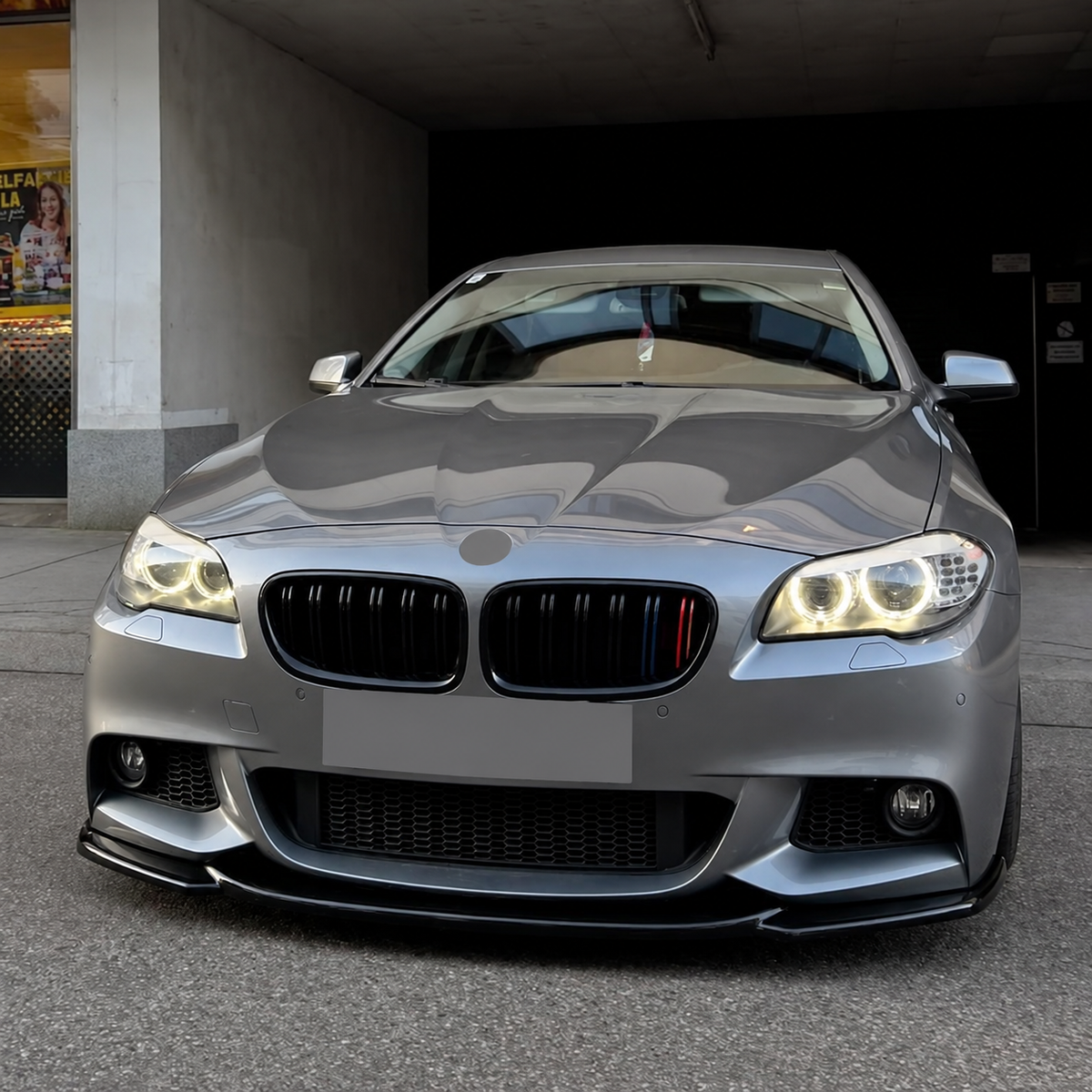 Frontsplitter schwarz glänzend passend für BMW 5er F10/F11 M-Paket 2011-2016 – Ansicht 5