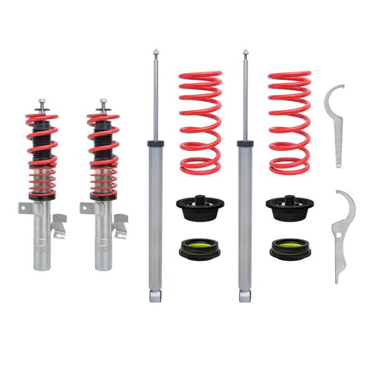 Redline Gewindefahrwerk passend für Ford Focus 2 1.6/Ti/ 1.8/ 2.0/ 1.6TDCi/ 1.8TDCi/ 2.0TDCi/ ST 2.5 nicht für Cabrio/ Turnier, 10.04-2010
