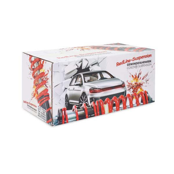 Redline Gewindefahrwerk passend für Fiesta JH und JD 1.25, 1.3, 1.4, 1.6, 1.4TDCi, 1.6TDCi, Baujahr 11.2001 - 2008 und passend für Ford Fiesta ST 2.0 Baujahr 11.2004 - 2008