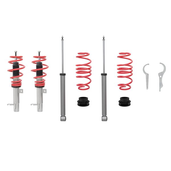 Redline Gewindefahrwerk passend für Fiesta JH und JD 1.25, 1.3, 1.4, 1.6, 1.4TDCi, 1.6TDCi, Baujahr 11.2001 - 2008 und passend für Ford Fiesta ST 2.0 Baujahr 11.2004 - 2008