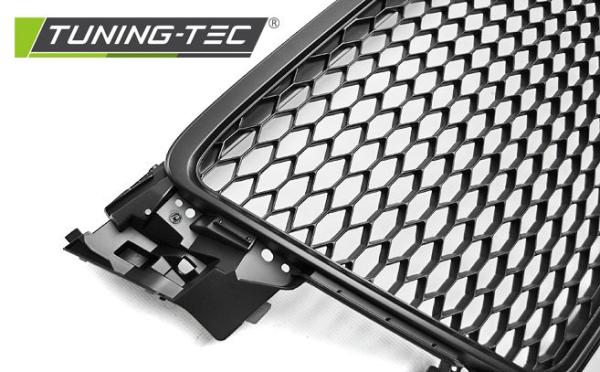 Sportgrill / Kühlergrill passend für Audi A4 B8 (8K) 08-11 matt schwarz in Wabendesign