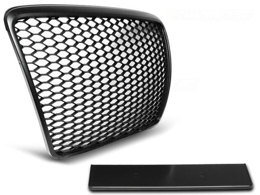 Sportgrill / Kühlergrill passend für Audi A6 C6 (4F) 09-11 matt schwarz in Wabendesign