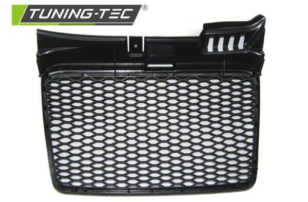 Sportgrill / Kühlergrill passend für Audi A4 B7 (8E) 04-08 matt schwarz in Wabendesign