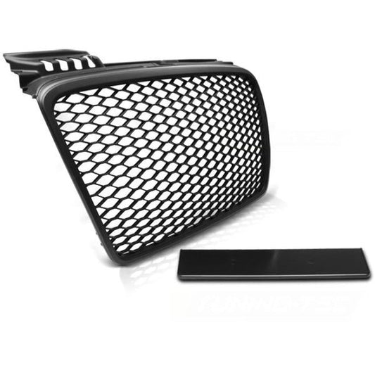 Sportgrill / Kühlergrill passend für Audi A4 B7 (8E) 04-08 matt schwarz in Wabendesign