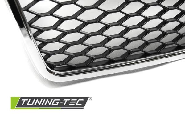 Sportgrill / Kühlergrill passend für Audi A4 B7 (8E) 04-08 chrom in Wabendesign