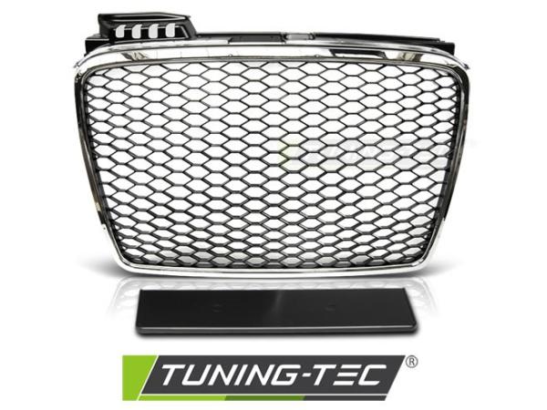 Sportgrill / Kühlergrill passend für Audi A4 B7 (8E) 04-08 chrom in Wabendesign